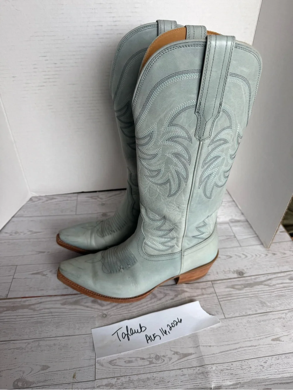 no longer available        Tecovas Slate blue annie 8